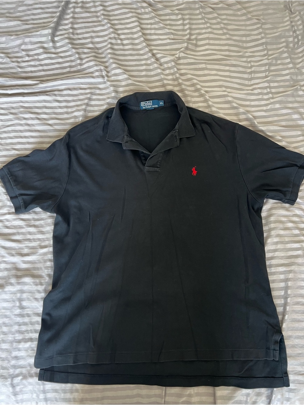 Polo by Ralph Lauren Black Polo with Red Pony Logo